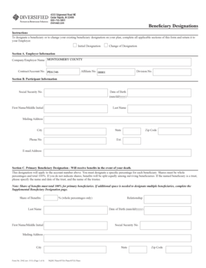 Beneficiary Designation Form
