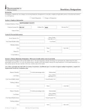 Beneficiary Designation Form