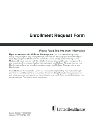 UnitedHealthcare MedicareRx for Groups Enrollment Form
