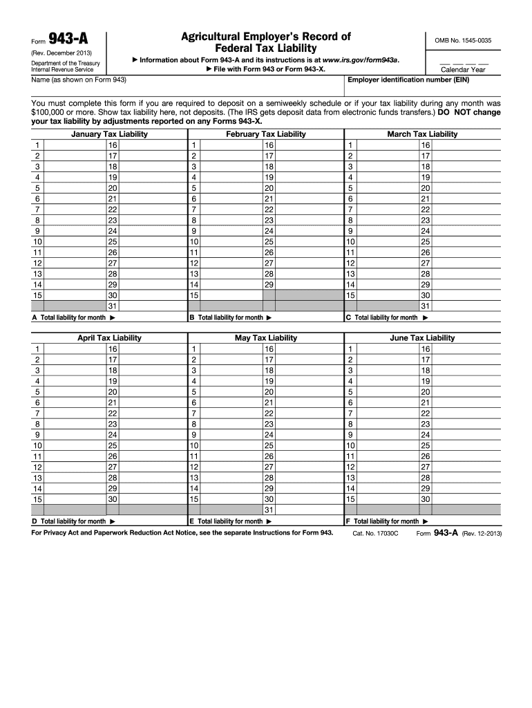 2013 943 fillable form pdf Preview on Page 1