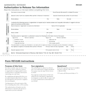 Minnesota Authorization to Release Tax Information