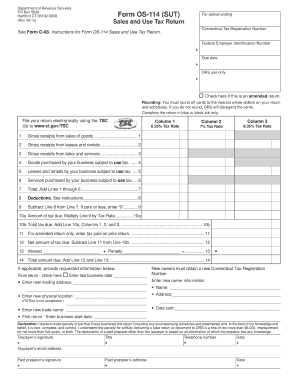 Connecticut Sales and Use Tax Return