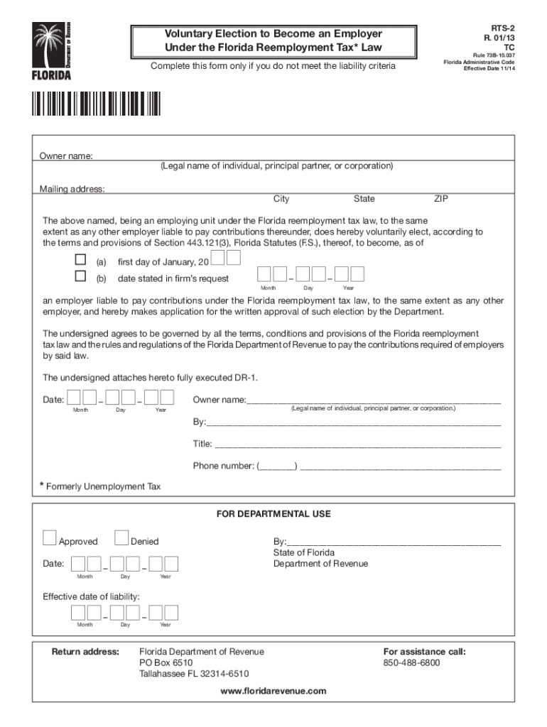 forida form rts 2 Preview on Page 1