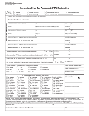 Colorado IFTA Registration Form