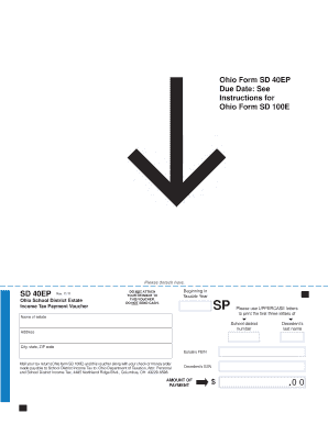 Ohio Form SD 40EP