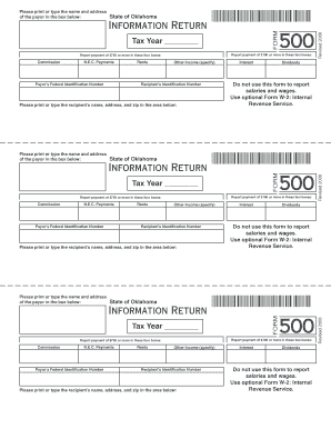 Oklahoma Information Return
