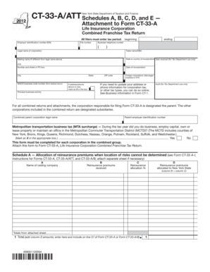 New York State Life Insurance Corporation Combined Franchise Tax Return