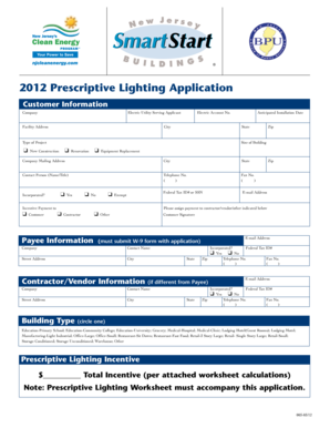 2012 Prescriptive Lighting Application