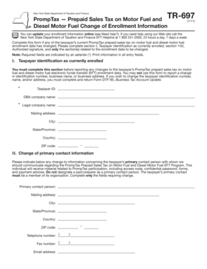 New York TR-697 Form