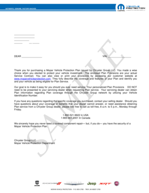 Mopar Vehicle Protection Plan