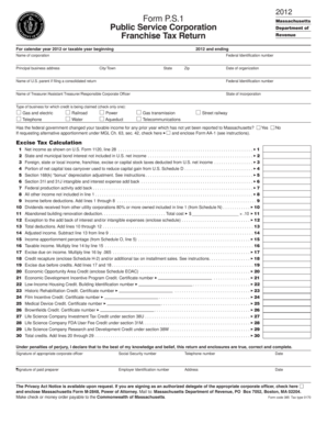 Massachusetts Franchise Tax Return