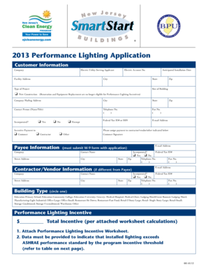 New Jersey Performance Lighting Application