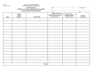 Oklahoma Alcohol and Tobacco Tax Form