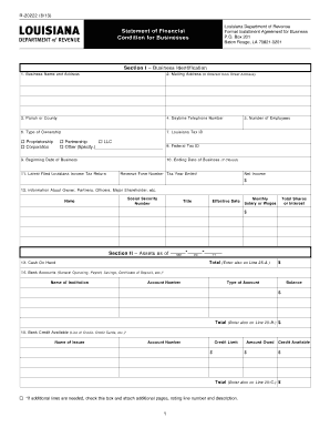 Louisiana Business Financial Installment Agreement