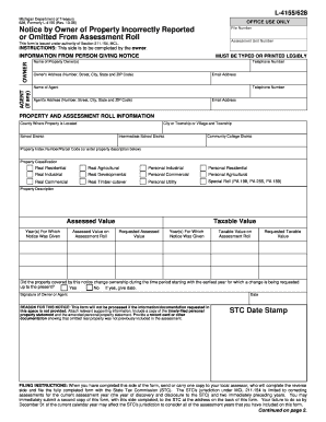 Michigan Property Assessment Notice