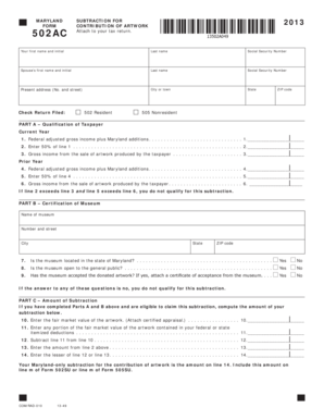 Maryland Subtraction for Artwork Contribution