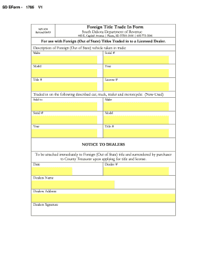 Foreign Title Trade In Form