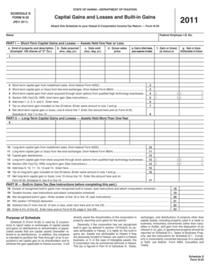 Hawaii S Corporation Capital Gains Form
