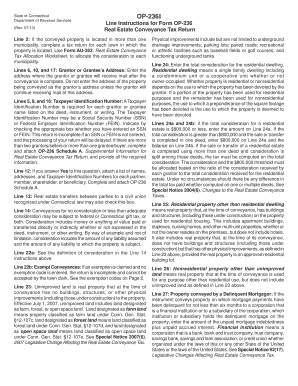 Connecticut Real Estate Conveyance Tax Return