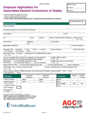 Employer Application for UnitedHealthcare Insurance