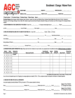 Employee Health Insurance Enrollment Form