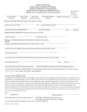 California Independent Medical Review Application