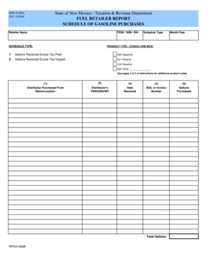 New Mexico Fuel Retailer Report