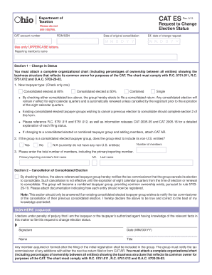 Ohio CAT ES Form