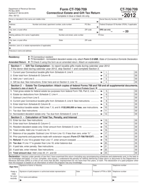 Connecticut Estate and Gift Tax Return