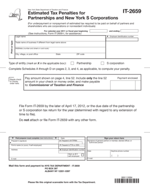 New York IT-2659 Form