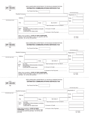 New Hampshire DP-135-ES Form