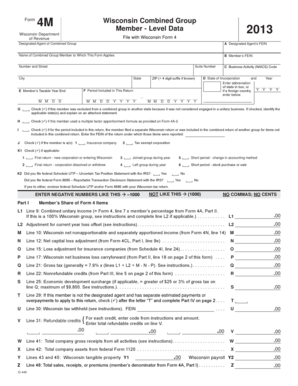 Wisconsin Form 4M Combined Group Member Data