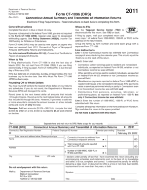 Connecticut Annual Summary and Transmittal of Information Returns