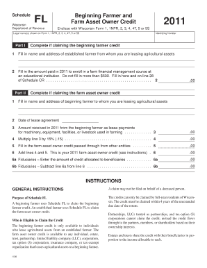 Wisconsin Beginning Farmer and Farm Asset Owner Credit Form