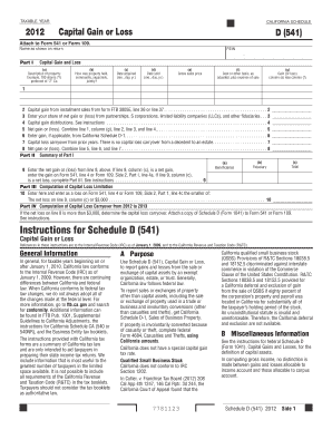 Call tree example - Instructions for Schedule D 541 - formupack