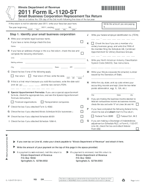 Illinois Form IL-1120-ST