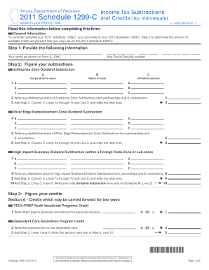 Illinois Schedule 1299-C