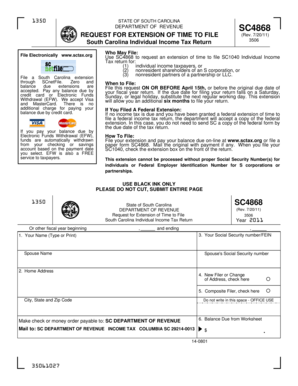 South Carolina SC4868 Form