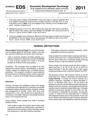 Wisconsin Economic Development Surcharge Form