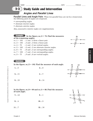 Geometry Study Guide and Intervention