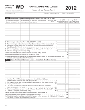 Wisconsin Schedule WD Form 2