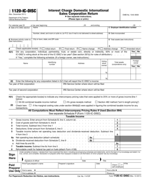 IRS Form 1120-IC-DISC
