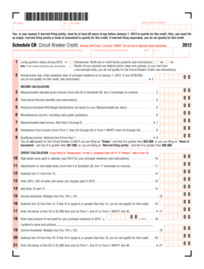 Massachusetts Circuit Breaker Credit Form