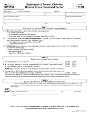 Nebraska Form 1310N