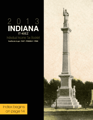 Indiana IT-40EZ Tax Form