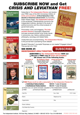 The Independent Review Subscription Form