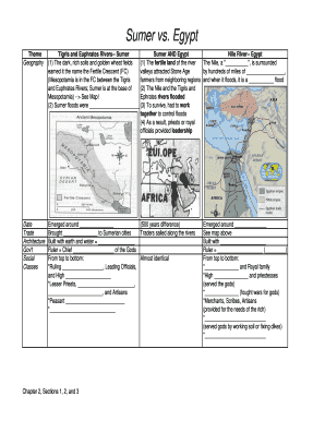 Sumer vs. Egypt Comparison