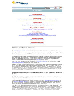 IRS Form 990 EZ Update