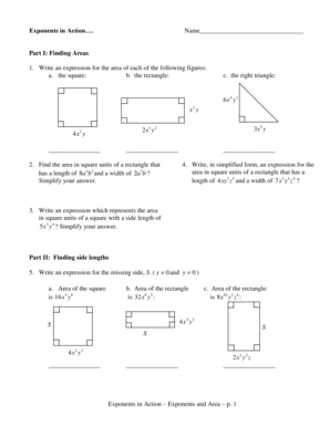 Exponents in Action Worksheet
