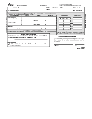 Combined Federal Campaign Pledge Form